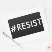 #RESIST 長方形シール (封筒)
