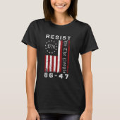 Resist 8647 86 47 Protest We The People Flag Save  Tシャツ (正面)