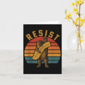 Resist California Bear  カード (黄色い花)