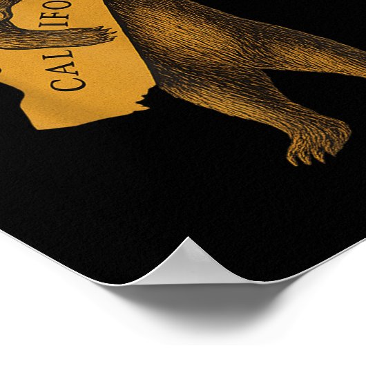 Resist California Bear  ポスター (角)