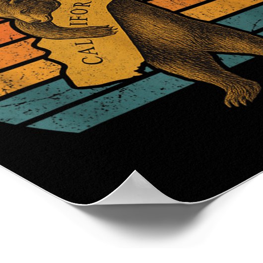 Resist California Bear ポスター (角)