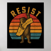 Resist California Bear ポスター (正面)