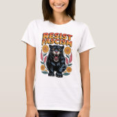 RESIST Fascism Panther Anti-Trump Anti-Fascist  Tシャツ (正面)