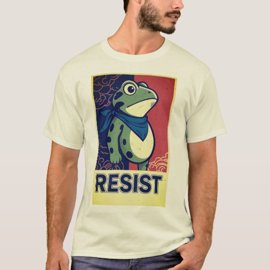 Resist Frog Portland Frog Protest Tシャツ (正面)