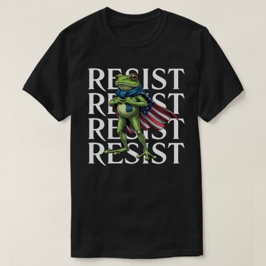 Resist Frog Tシャツ (デザイン正面)