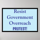 Resist Government Overreach ポスター (正面)