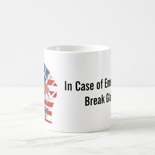 Resist: In Case of Emergency Break Glass Mug コーヒーマグカップ (中央)