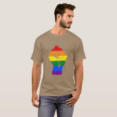 #Resist LGBTレインボーが最初の抗議を呼び起こす Tシャツ (正面フル)