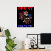 Resist Like It's 1776 ポスター (ホームオフィス)