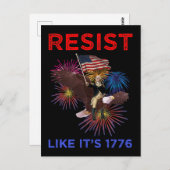 Resist Like It's 1776 ポストカード (正面/裏面)