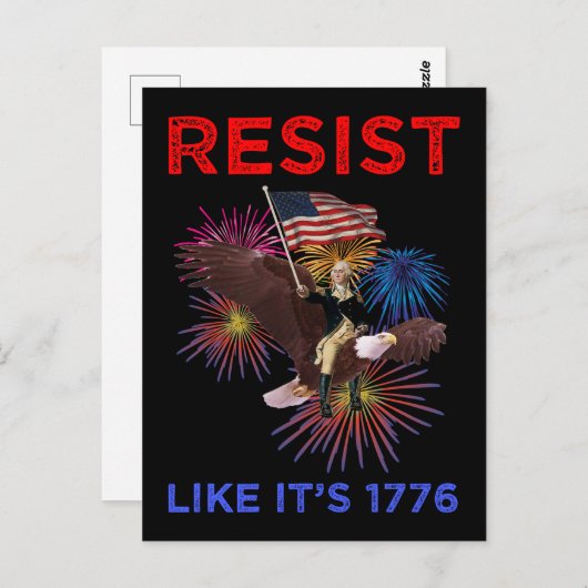 Resist Like It's 1776 ポストカード (正面/裏面)