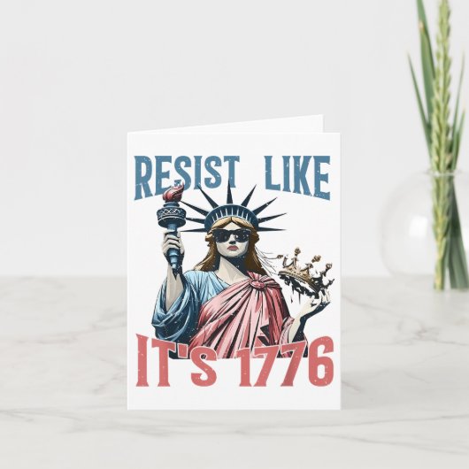 Resist Like Its 1776 No Kings Liberty Statue 4th O カード (正面)