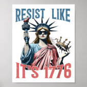 Resist Like Its 1776 No Kings Liberty Statue 4th O ポスター (正面)
