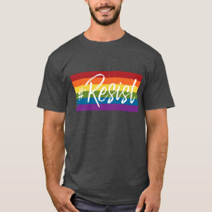 #Resist - Love Trumps Hate -アンチDonald Trump Tシャツ