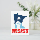 Resist Minnesota Raised Fist ポストカード (スタンド正面)