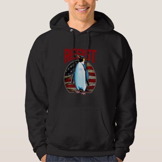 RESIST PENGUIN Tシャツ レジストペンギン アクティビズム 面白い (正面)