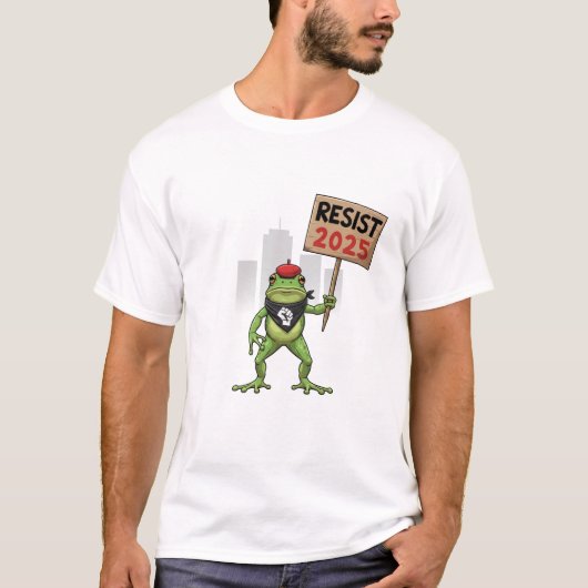 Resist Portland Frog Protest Tシャツ (正面)