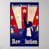 Resist Rebel Restore Revolution Poster (Large) ポスター (正面)