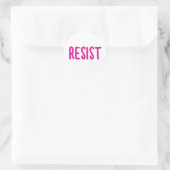 Resist Resistance Pink ラウンドシール (バッグ)