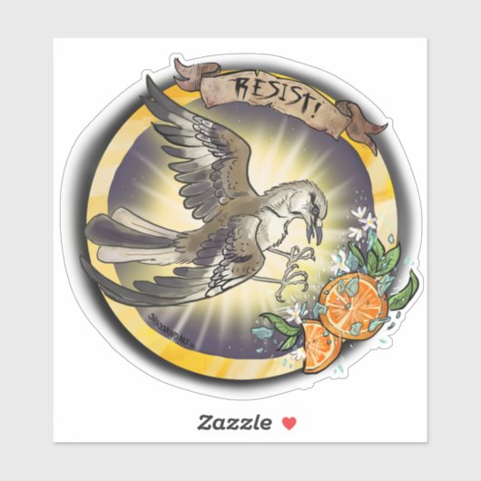 Resist State Bird Florida Mockingbird シール (シート)