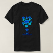 Resist the devil - Blue Logo - Tシャツ (デザイン正面)