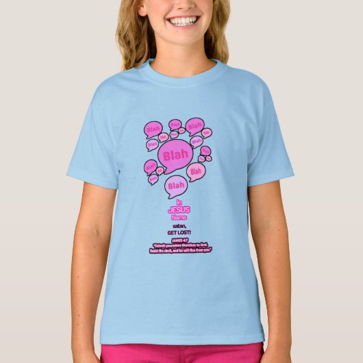 Resist the devil - Pink Logo - Tシャツ (正面)