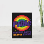 Resist Trump Remove Nasty Orange Stains Lgbtq Prid カード (正面)