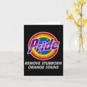 Resist Trump Remove Stubborn Orange Stains Pride M カード (黄色い花)