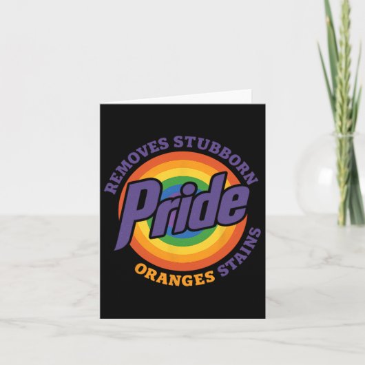 Resist Trump Remove Stubborn Orange Stains Pride M カード (正面)