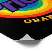 Resist Trump Remove Stubborn Orange Stains Pride M ポスター (角)