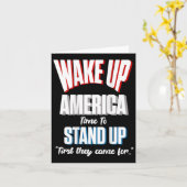 Resist Wake Up America Time To Stand First They Ca カード (黄色い花)