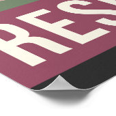 Resisting Is My Resistance -レトロスタイルプリント ポスター (角)