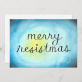 Resistmasメリーな平らなカード サンキューカード (正面/裏面)