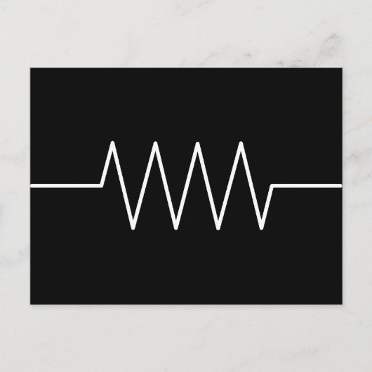 resistor_black ポストカード (正面)