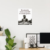 Resolually Train Yourself – ブッダ ポスター (ホームオフィス)