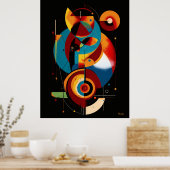 Resonant Axis – Minimal Geometric Constructivism ポスター (キッチン)