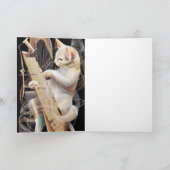 Resonant Whiskers – Surreal Cat Greeting Card カード (内部)