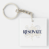 Resonate Abstract Line Art Acrylic Keychain キーホルダー (正面)
