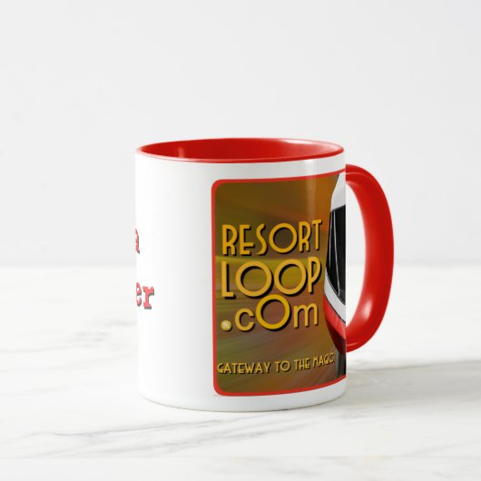 ResortLoop.comのポッドキャストのコーヒー・マグ マグカップ (正面右)