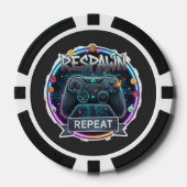 RespawnおよびRepeat Gamer Controller ポーカーチップ (正面)