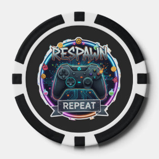 RespawnおよびRepeat Gamer Controller ポーカーチップ