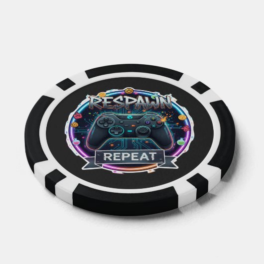 RespawnおよびRepeat Gamer Controller ポーカーチップ (シングル)