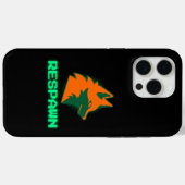 RESPAWN – ネオンゲーマーキツネロゴ Case-Mate iPhoneケース (裏面 (横))