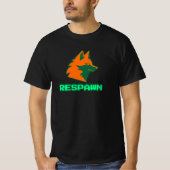RESPAWN – ネオンゲーマーキツネロゴ Tシャツ (正面)