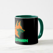 RESPAWN – ネオンゲームフォックスのロゴ マグカップ (正面右)