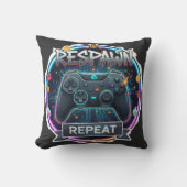 Respawn and Repeat Gamer Controller クッション (正面)