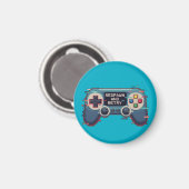 Respawn and Retry - Retro Gaming Glitch Art マグネット (正面/裏面)