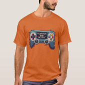 Respawn and Retry - Retro Gaming Glitch Art Tシャツ (正面)