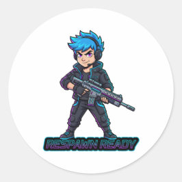 Respawn ready Sticker ラウンドシール