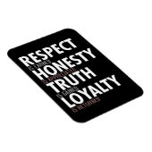Respect正直さの真実ロイヤリティ マグネット (右側)